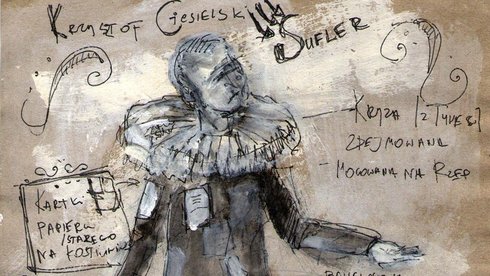 "Duchy Teatru". Projekt graficzny autorstwa Justyny Bernadetty Banasiak