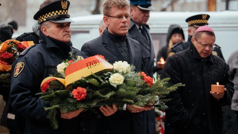 77. rocznica likwidacji obozu cygańskiego w Litzmannstadt Getto fot. Andrzej Janecki / UMŁ