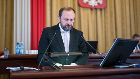 Krzysztof Mączkowski, skarbnik miasta Łodzi Witold Ancerowicz, UMŁ