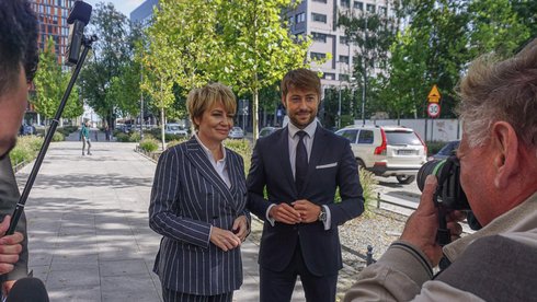 Prezydent Hanna Zdanowska i Adam Pustelnik fot. Grzegorz Sikora / UMŁ