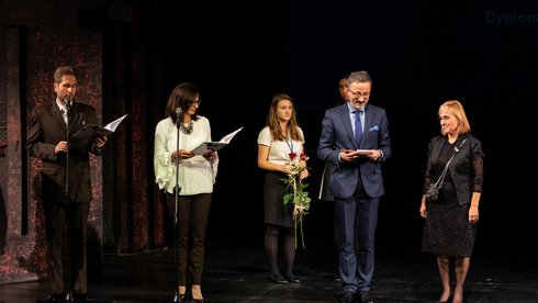 Tradycyjnie wręczono nagrody Prezydenta Miasta Łodzi za osiągnięcia w dziedzinie twórczości artystycznej, upowszechniania i ochrony kultury. fot. Michał Matuszak