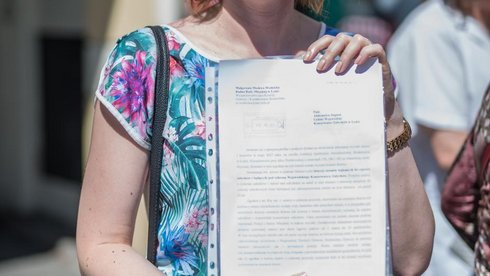 Małgorzata Moskwa – Wodnicka, wiceprzewodnicząca Komisji Ochrony i Kształtowania Środowiska Witold Ancerowicz, UMŁ