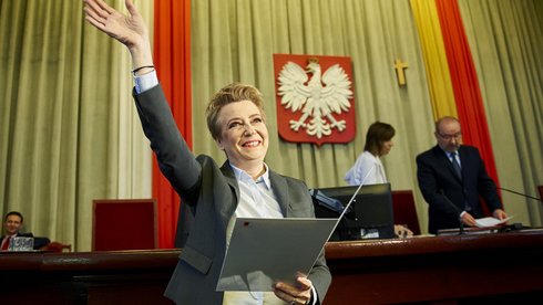 Znacie mnie od lat, wiecie, że dam z siebie wszystko, aby dalej zmieniać Łódź. Tego samego oczekuję od Was. Liczę na jeszcze lepszą współpracę, jeszcze większe zaangażowanie i zainteresowanie sprawami miasta - powiedziała Hanna Zdanowska fot. Radosław Jóźwiak / UMŁ