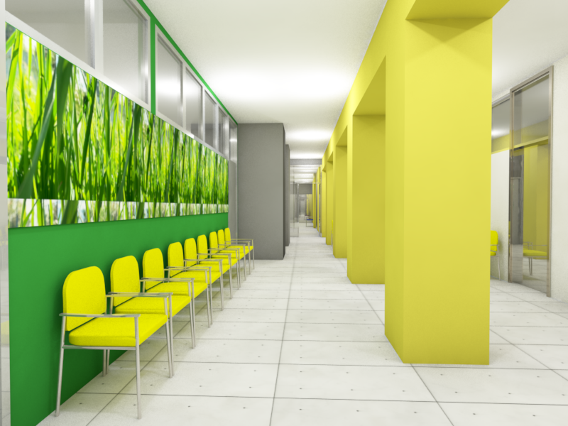 Wyremontowane wnętrza miejskiej poradni przy ul. Snycerskiej 1 (wizualizacja)