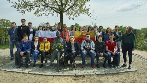 104. rocznica urodzin słynnego emisariusza, bohatera kwietnia "Łódzkich dróg do niepodległości" fot. Radosław Jóźwiak / UMŁ