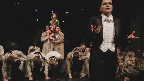 "Operetka" Witold Gombrowicz, reż. Waldemar Zawodziński, Szkoła Filmowa w Łodzi fot. Michał Siarek / Festiwal Szkół Teatralnych