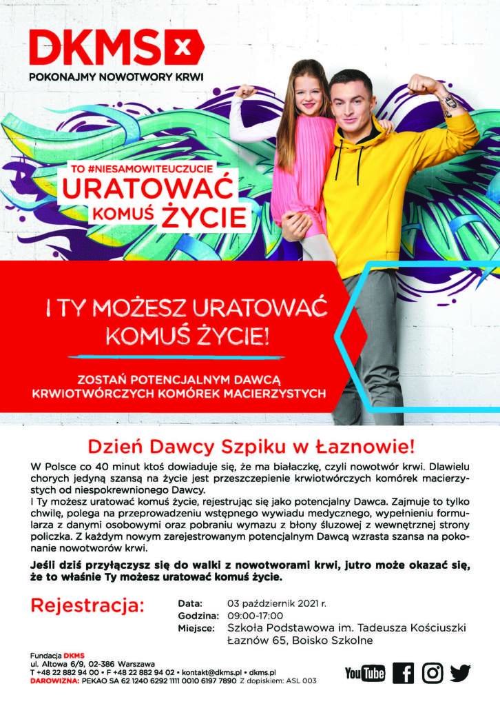 Dzień dawcy szpiku - plakat