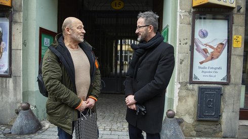 Jan Jakub Kolski i Krzysztof Piątkowski fot. Radosław Jóźwiak / UMŁ