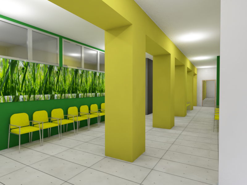 Wyremontowane wnętrza miejskiej poradni przy ul. Snycerskiej 1  (wizualizacja)