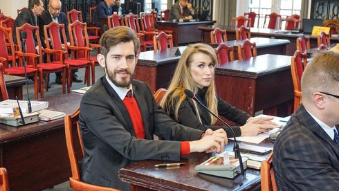 radny Mikołaj Stefanowski fot. Grzegorz Sikora