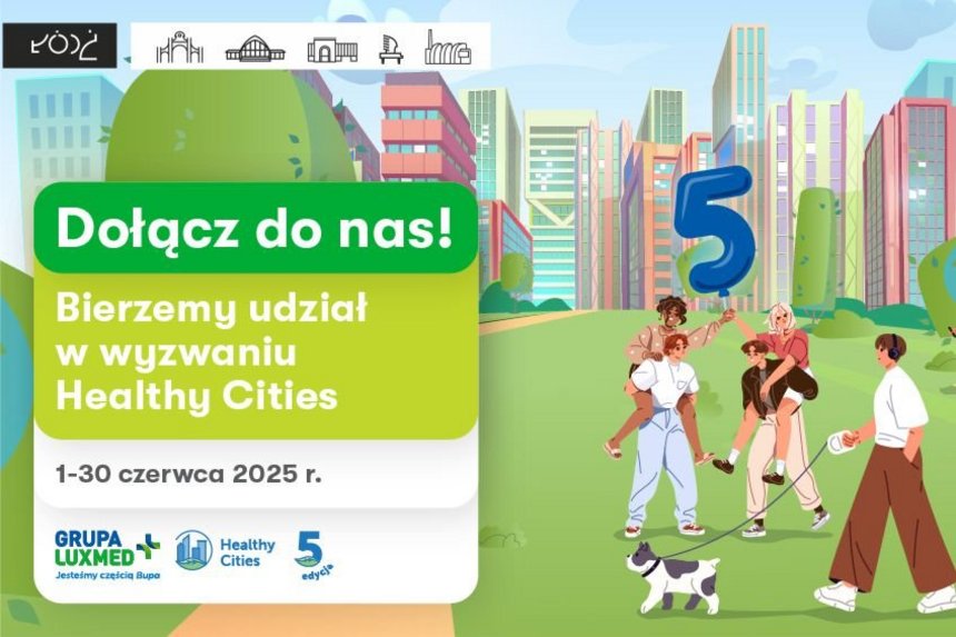 grafika promująca akcję healthy cities