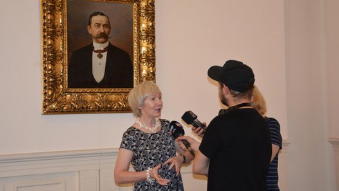 Portret Juliusza Józefa Heinzla podarowany Miastu Łódź przez Lorenza Warda, praprawnuka jednego z największych łódzkich przemysłowców fot. Muzeum Miasta Łodzi