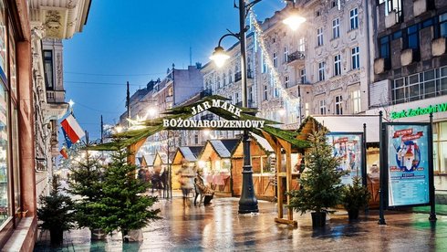 Jarmark Bożonarodzeniowy na ul. Piotrkowskiej fot. z arch. UMŁ
