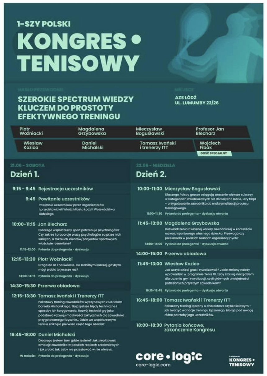 Plakat promujący wydarzenie z pełną rozpiską prelekcji i warsztatów 