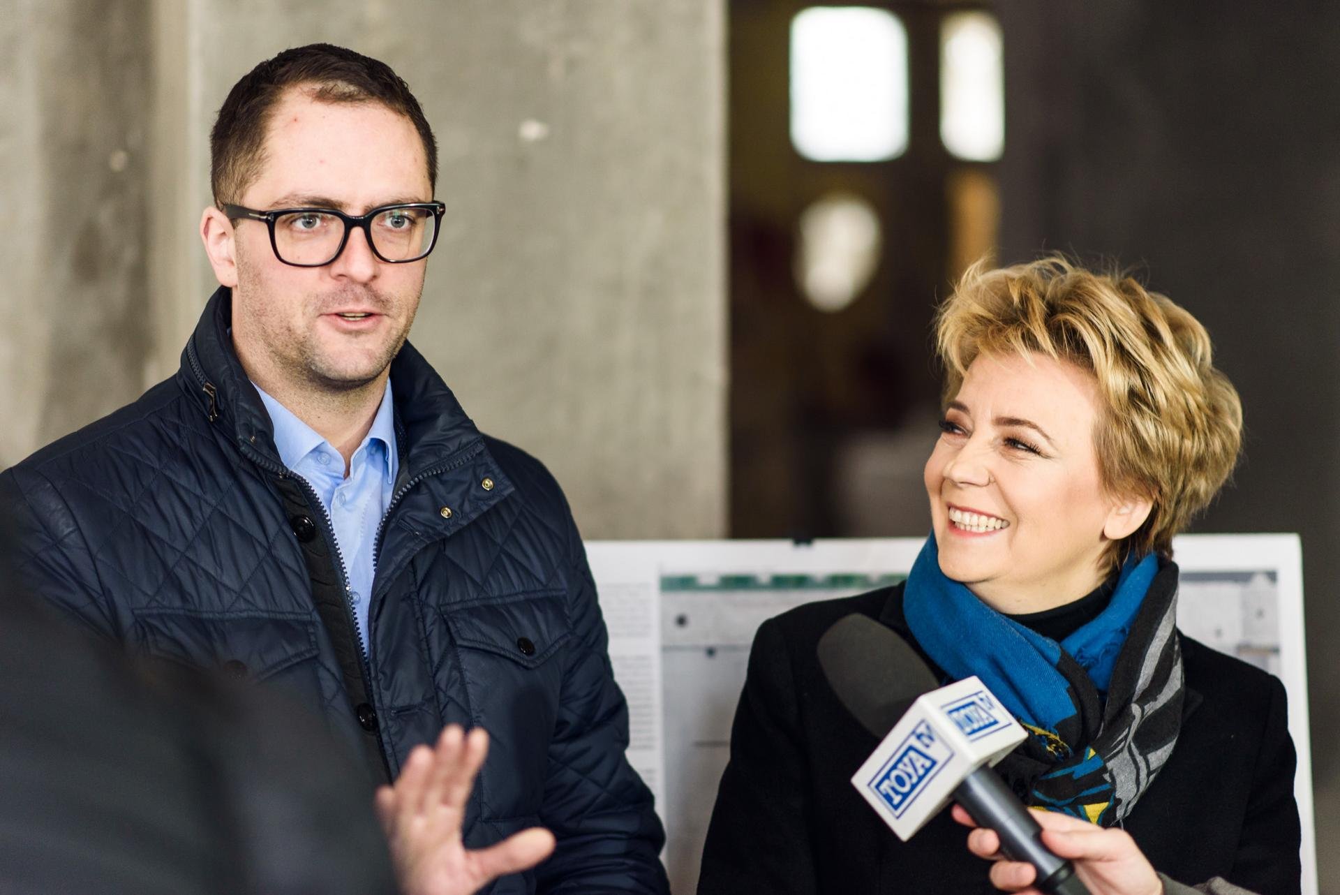 Paweł Bliźniuk i Hanna Zdanowska, fot. Radosław Żydowicz / UMŁ