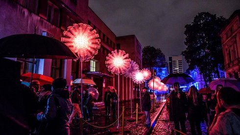 Jedna z atrakcji Festiwalu Światła 2016 fot. z arch. UMŁ