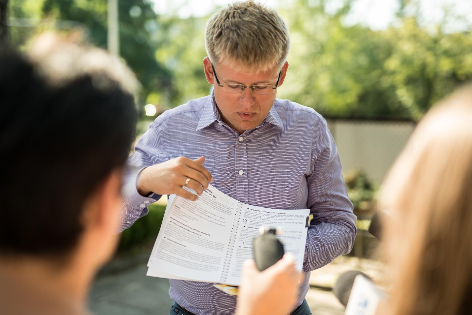 Radny Adam Wieczorek, fot. Witold Ancerowicz / UMŁ