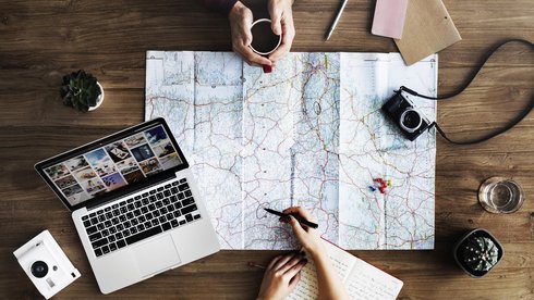 Travel Trip Map Direction Exploration Planning Concept CC0 License