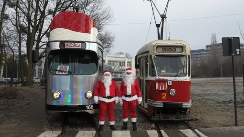 Tylko dziś Mikołajkowe Tramwaje kursują po Łodzi mat. MPK Łódź