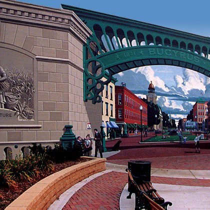 ,,The Great American Crossroad” – Eric Grohe Źródło: http://www.ericgrohemurals.com/projects/crossroad.html [21.06.2017 r.]